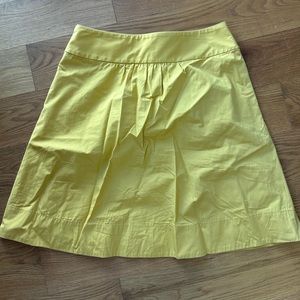 Gorgeous mustard yellow J Crew skirt with size zip size 10